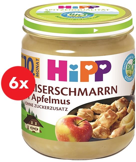 HiPP BIO Trhanec s jablky od 6× 200 g Příkrm