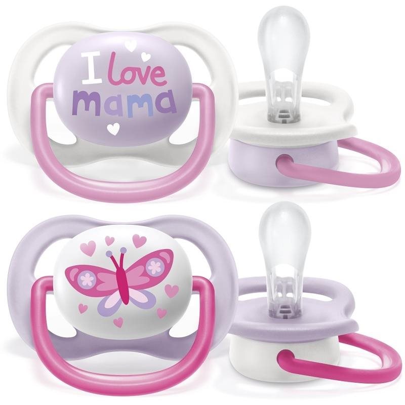 Philips AVENT Ultra air Text 0 – 6 m dievča, 2 ks Cumlík