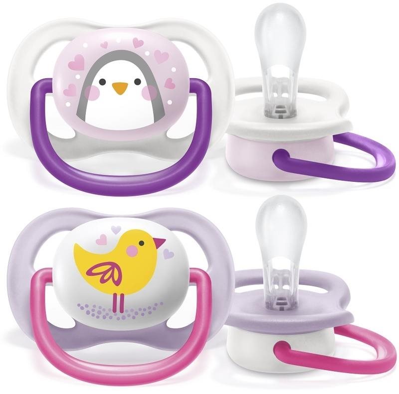 Philips AVENT Ultra air Zvieratká 0 – 6 m dievča, 2 ks Cumlík