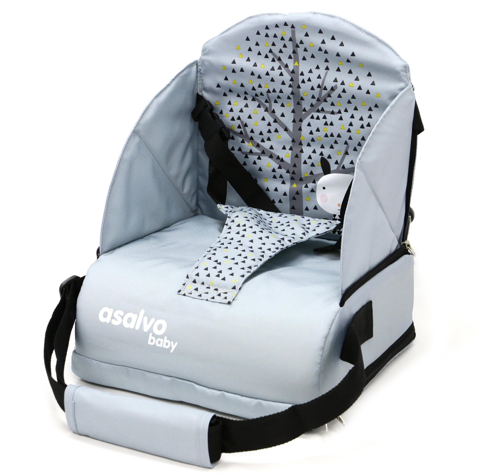 ASALVO Anywhere Booster, nordic grey Stolička na kŕmenie