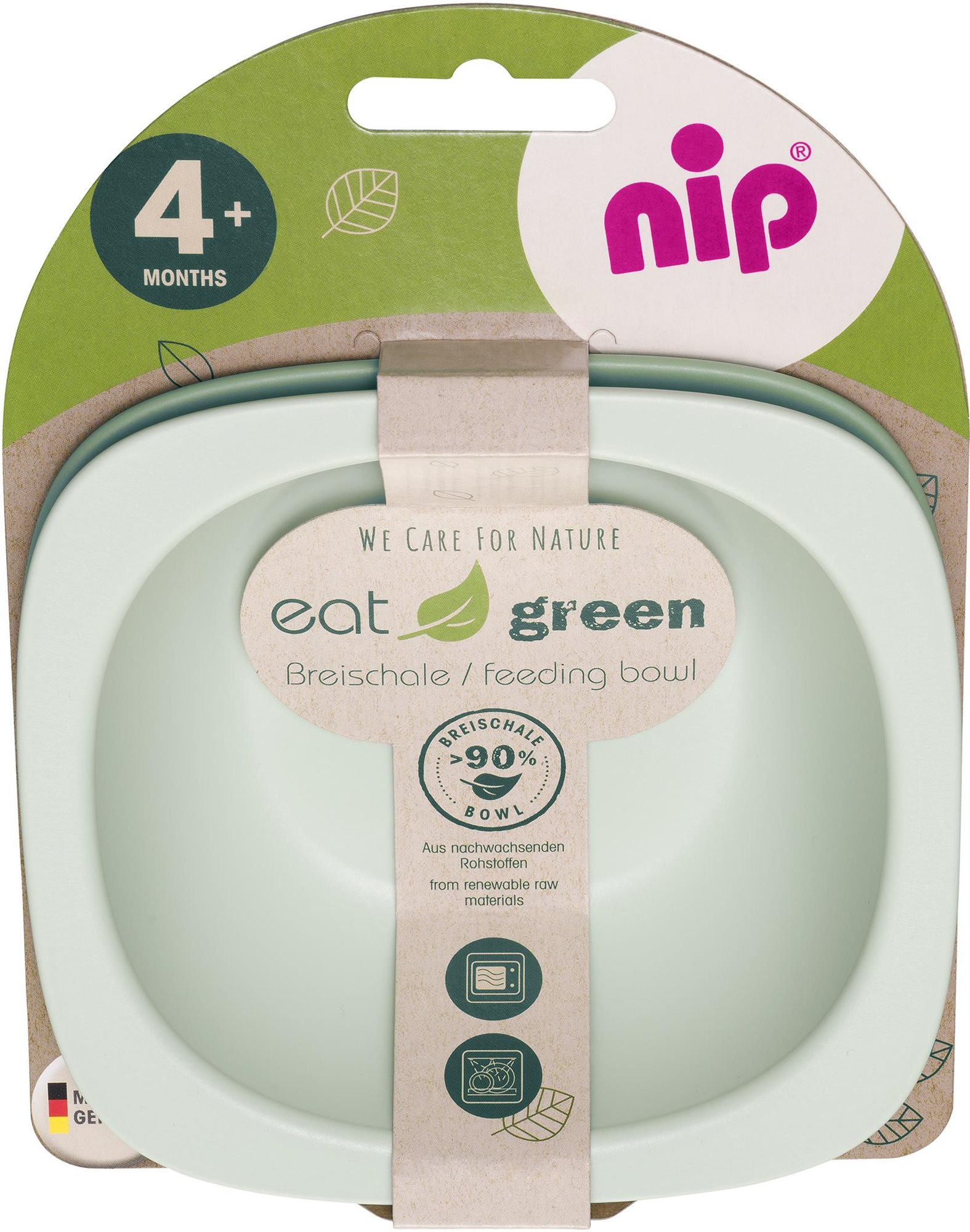 NIP Green Line miska 2 ks Green/Light green Detská miska