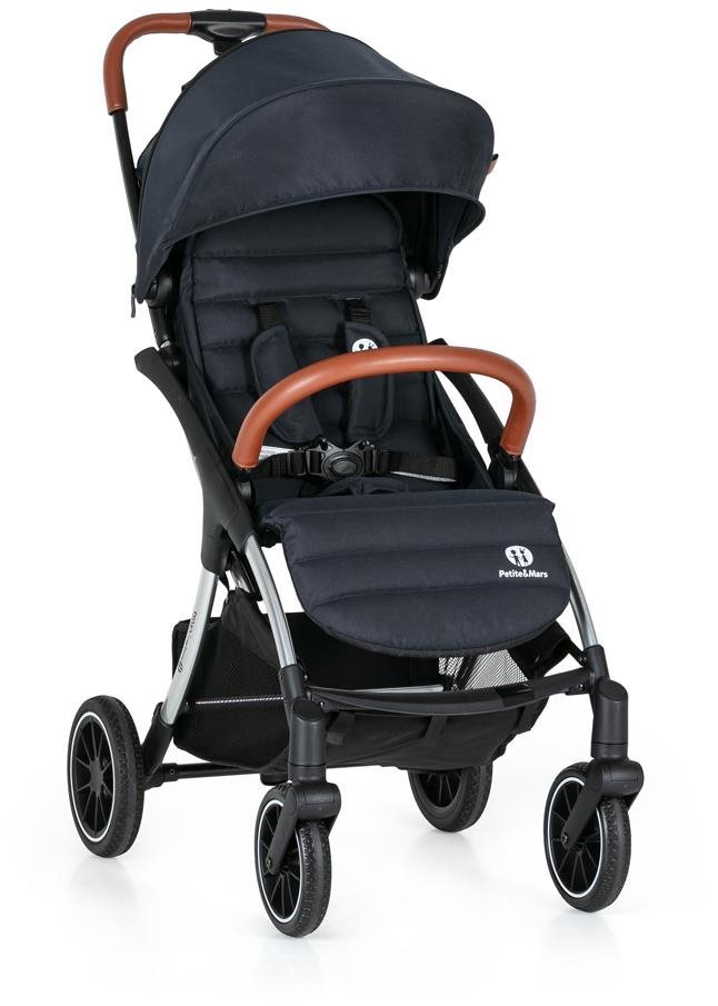 Petite & Mars Cross Anthracite Blue Kočík