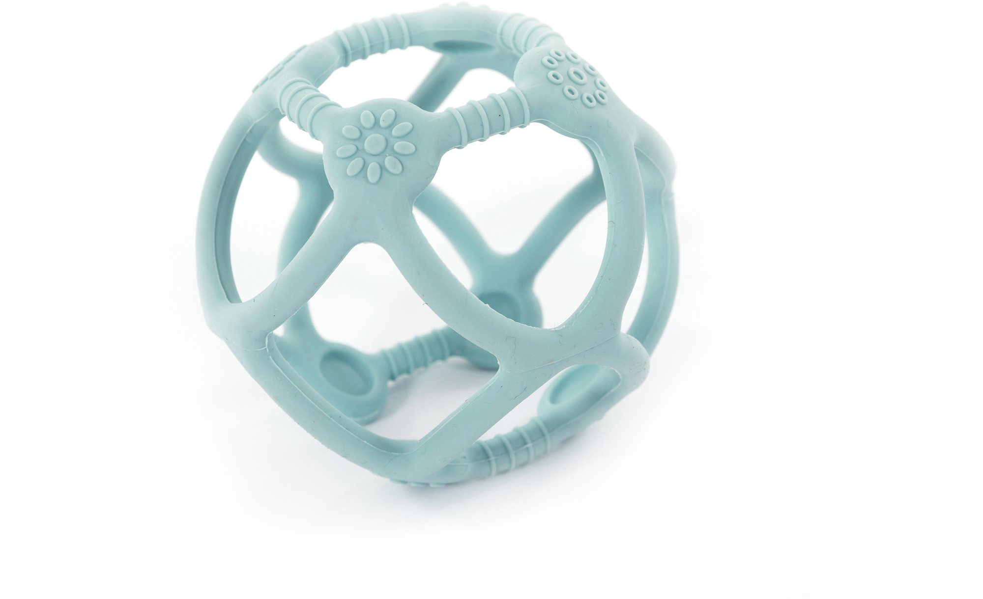 Bo Jungle silikónové hryzadlo B-BALL Pastel Blue Hryzátko