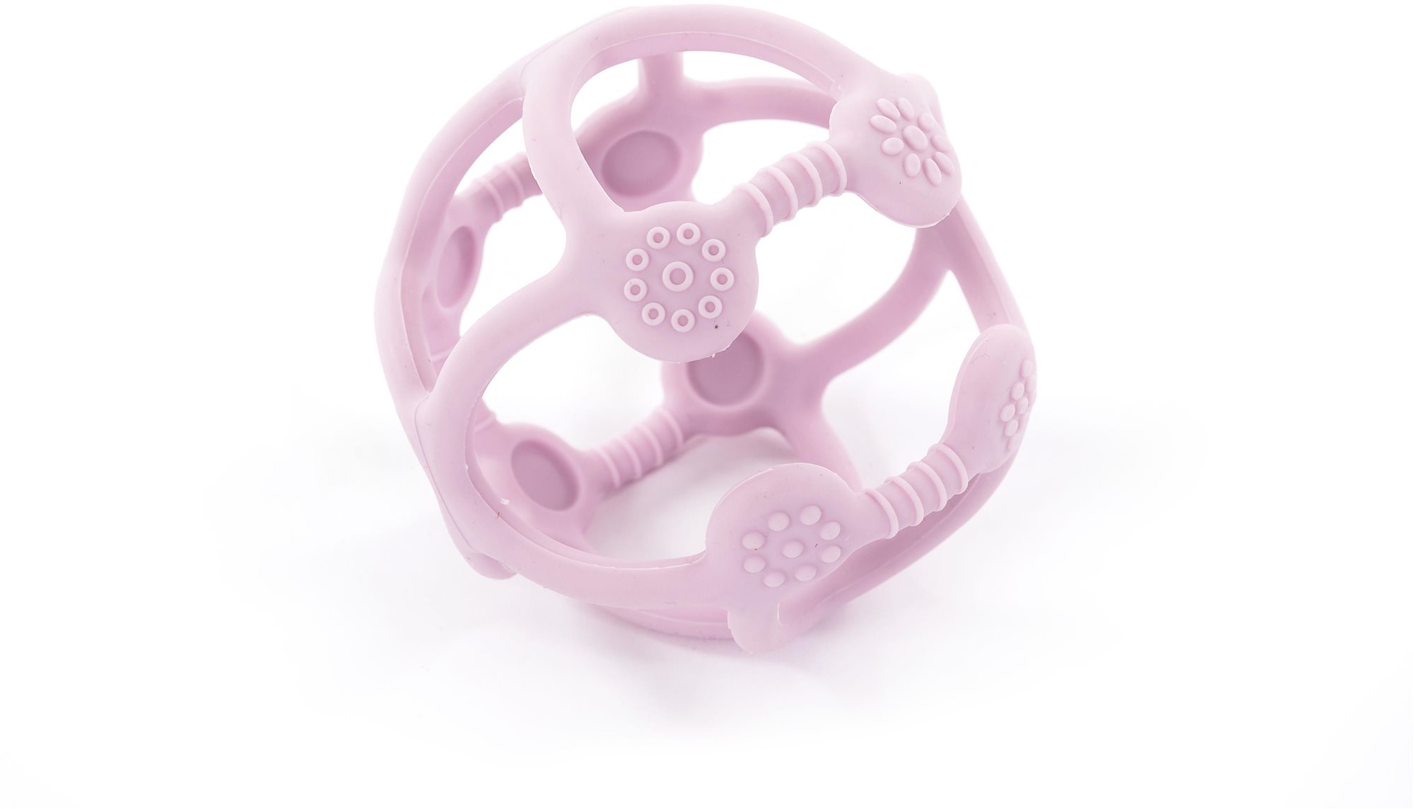 Bo Jungle silikónové hryzadlo B-BALL Pastel Pink Hryzátko