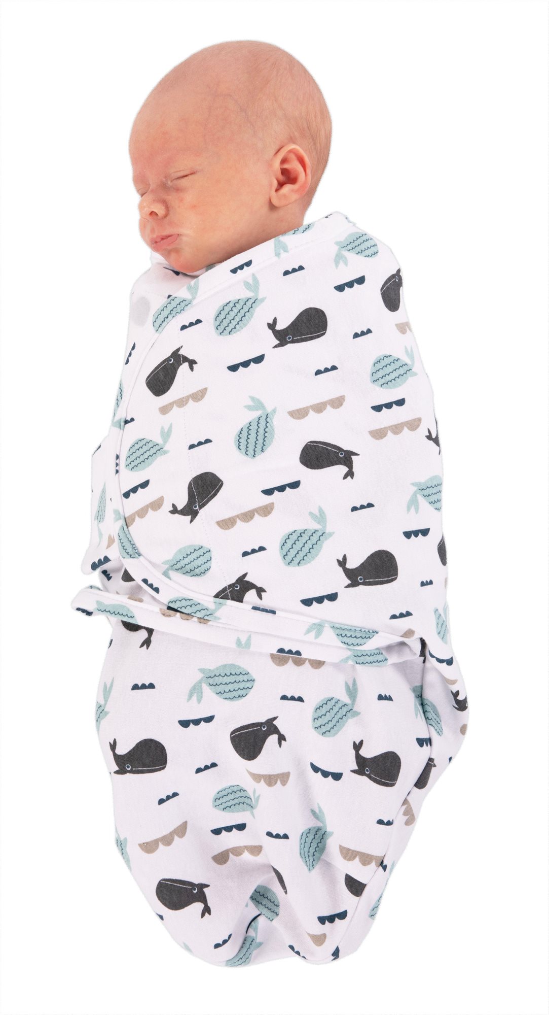 Bo Jungle B-Wrap Small (3,2 – 6,4 kg), Ocean Whales Zavinovačka