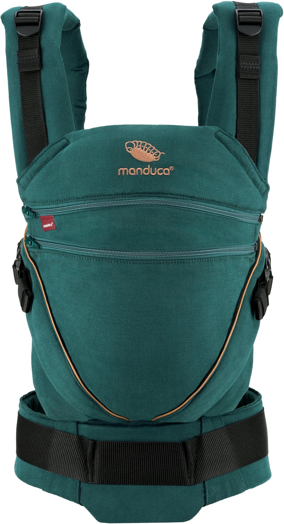MANDUCA XT Cotton denimteal-toffee Nosič pre dieťa