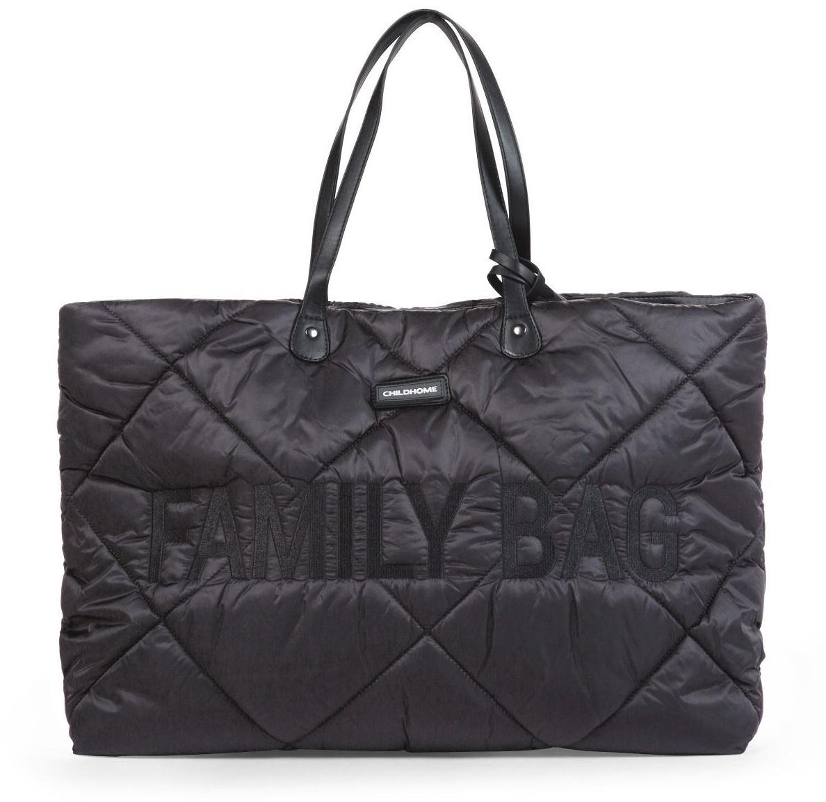 CHILDHOME Family Bag Puffered Black Cestovná taška