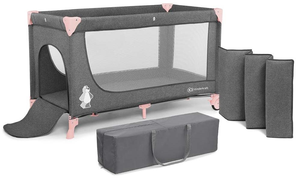 Kinderkraft Joy Pink Cestovná postieľka