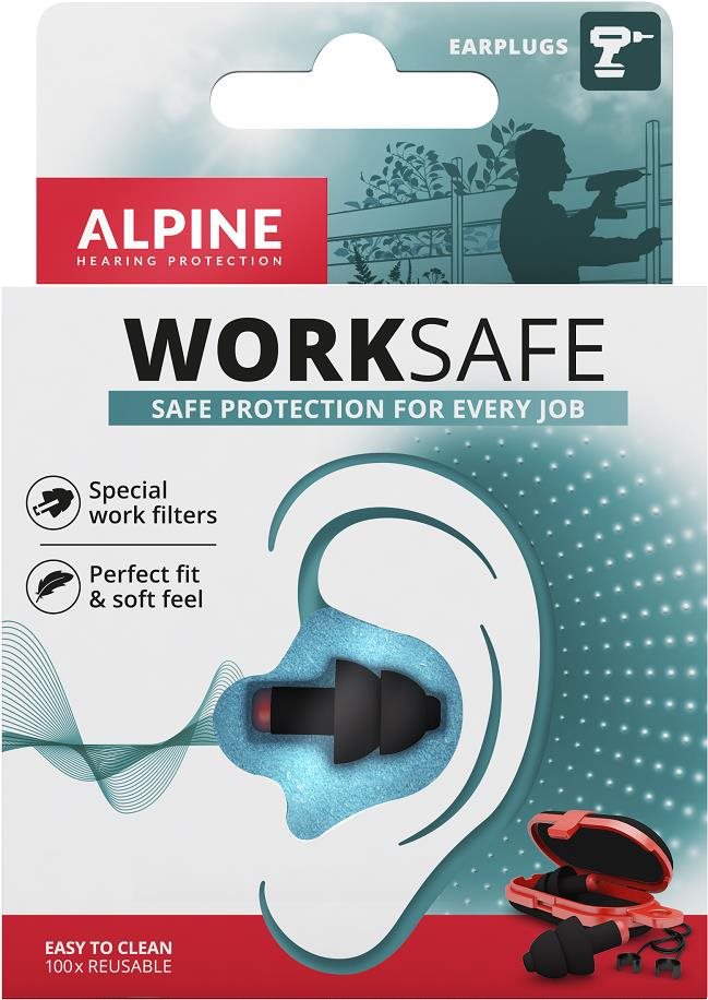 ALPINE WorkSafe  2021 – štuple do uší do hlučného pracovného...
