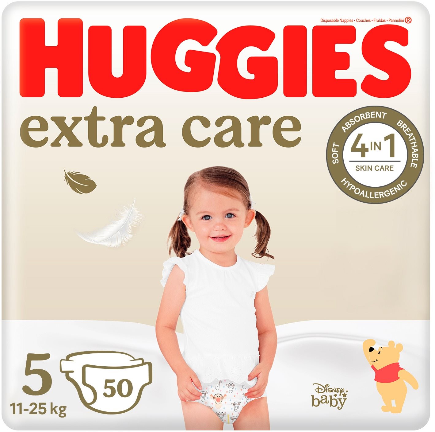 HUGGIES Extra Care 5-ös méret (50 db) Eldobható pelenka