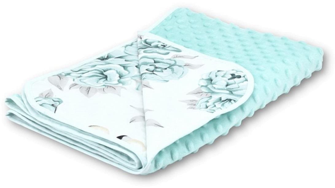 COSING Deka Minky letná 100 × 75 cm – Pivonky s plameniakmi mätová...