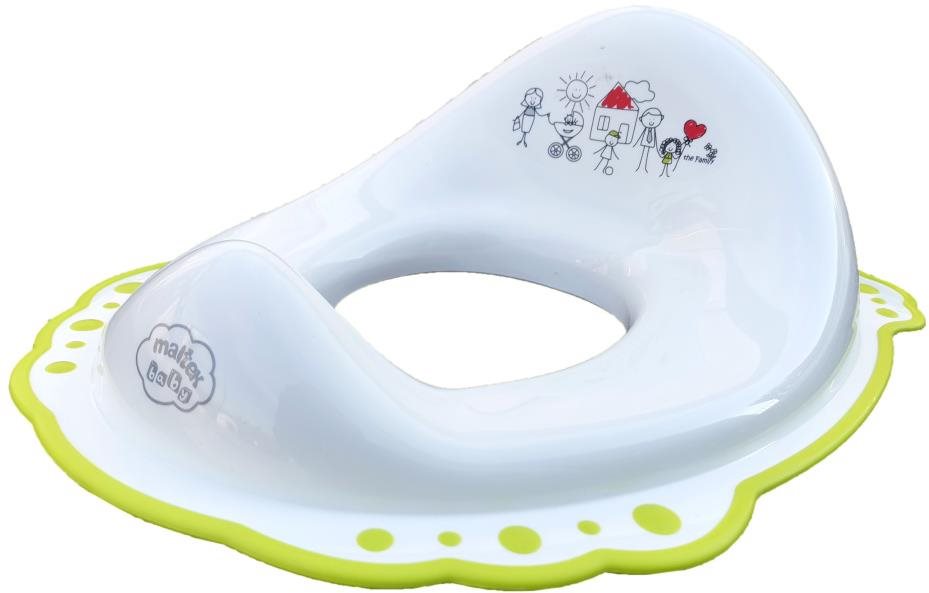 Maltex Seat My Family - fehér-zöld WC-ülőke