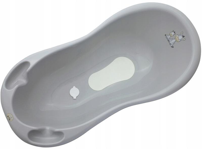 MALTEX detská vanička zebra sivá s ventilom, 100 cm Detská vanička