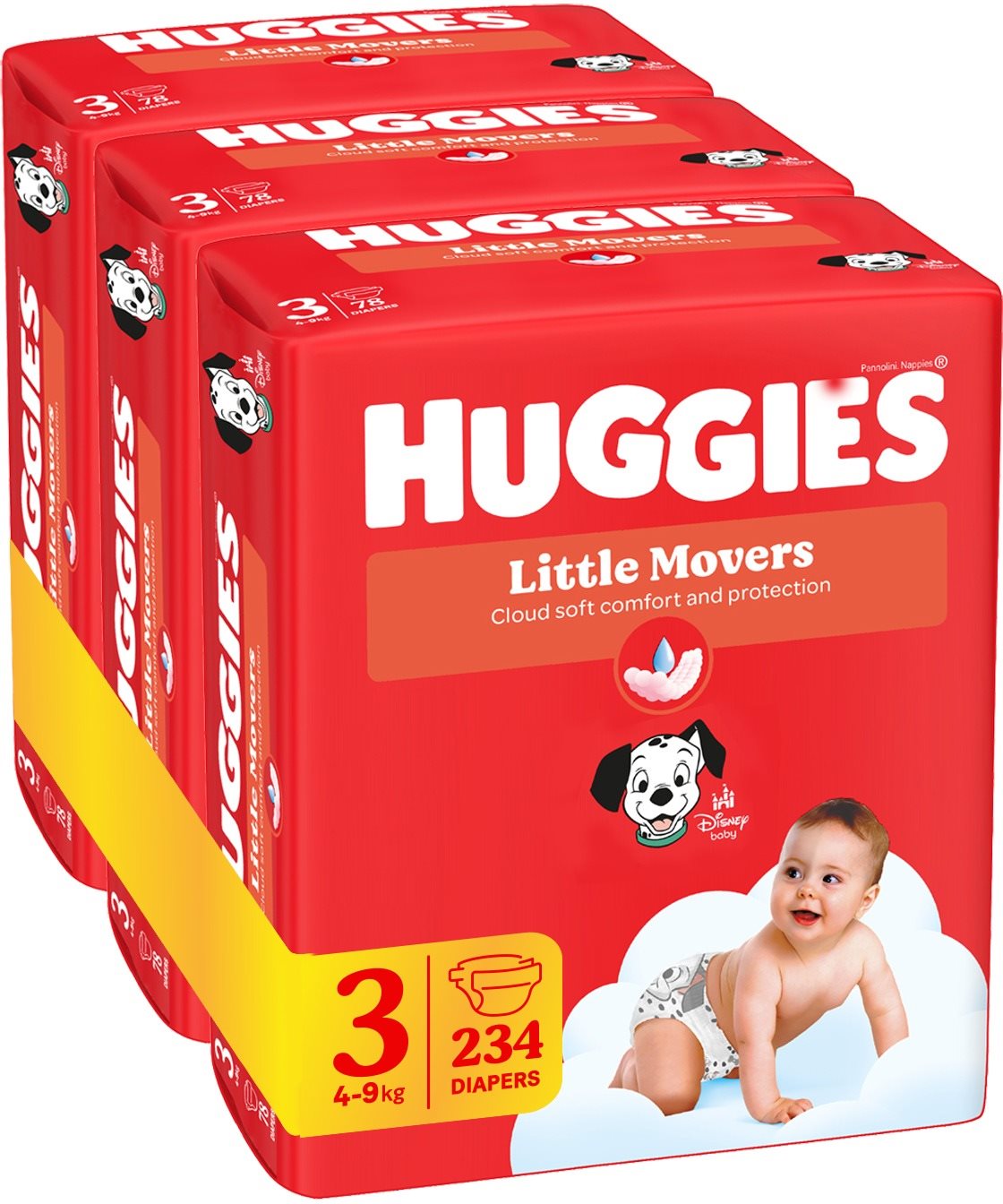 HUGGIES Ultra Comfort Mega 3 (234 db) Eldobható pelenka