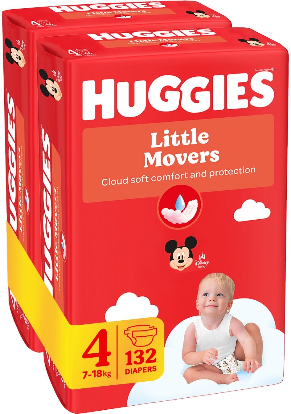 HUGGIES Ultra Comfort Mega 4 (132 db) Eldobható pelenka
