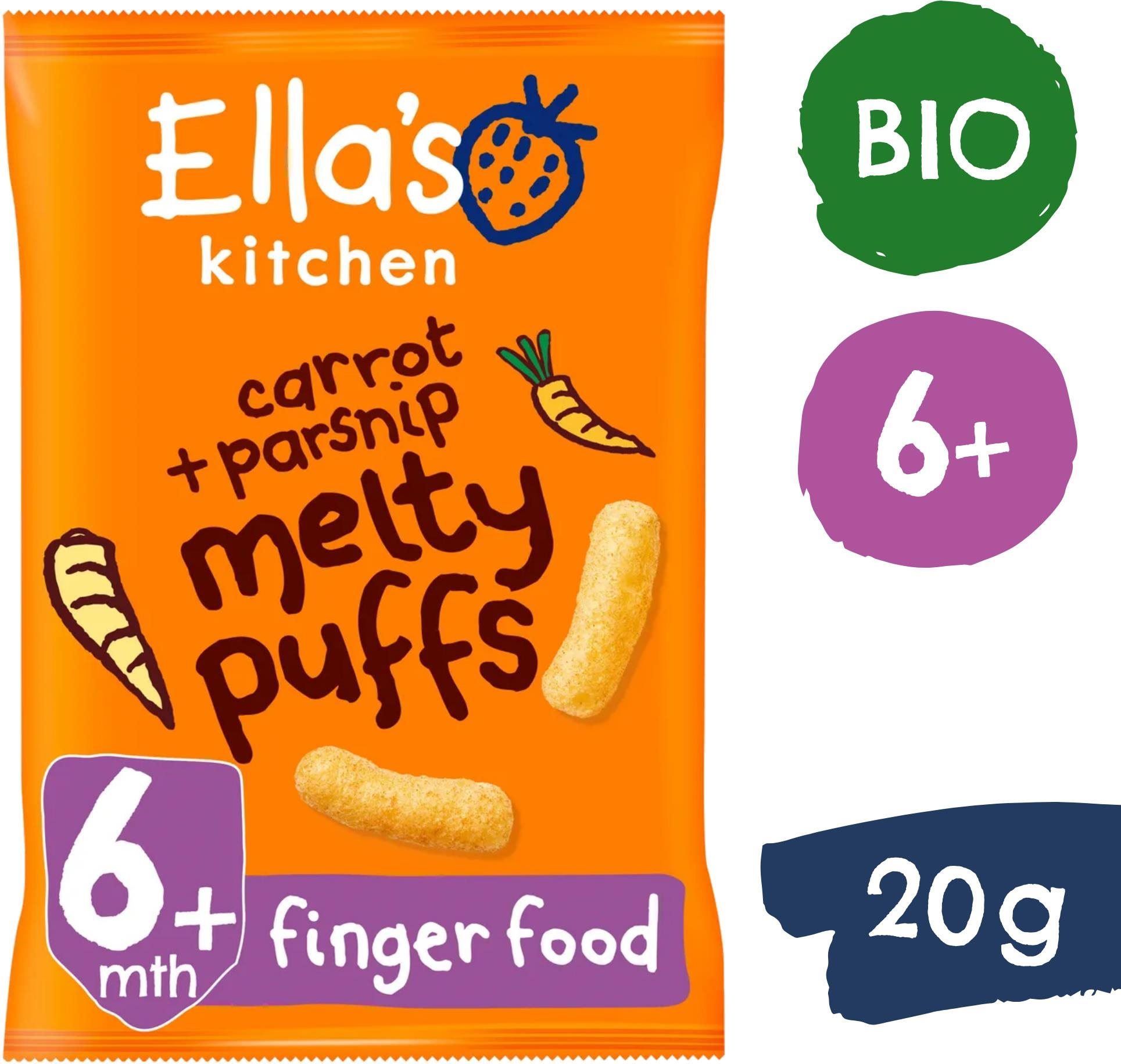 Ella's Kitchen BIO sárgarépa és paszternák chips (20 g) Gyerek snack