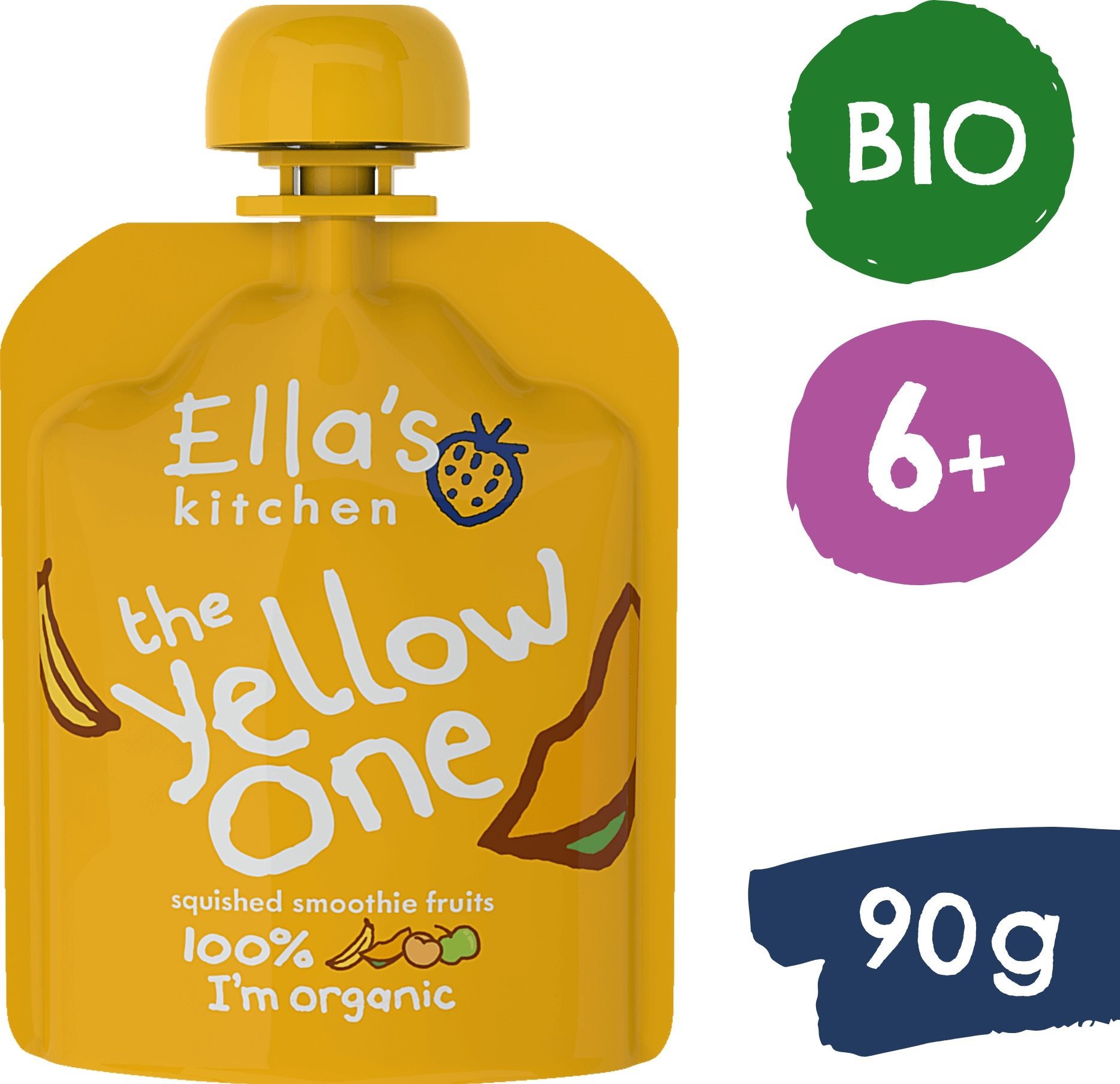 Ella's Kitchen BIO Yellow One ovocné pyré s banánem (90 g) Kapsička...