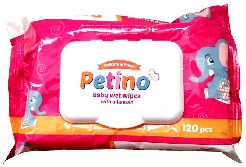 PETINO vlhčené obrúsky s allantoínom 120 ks Detské vlhčené obrúsky