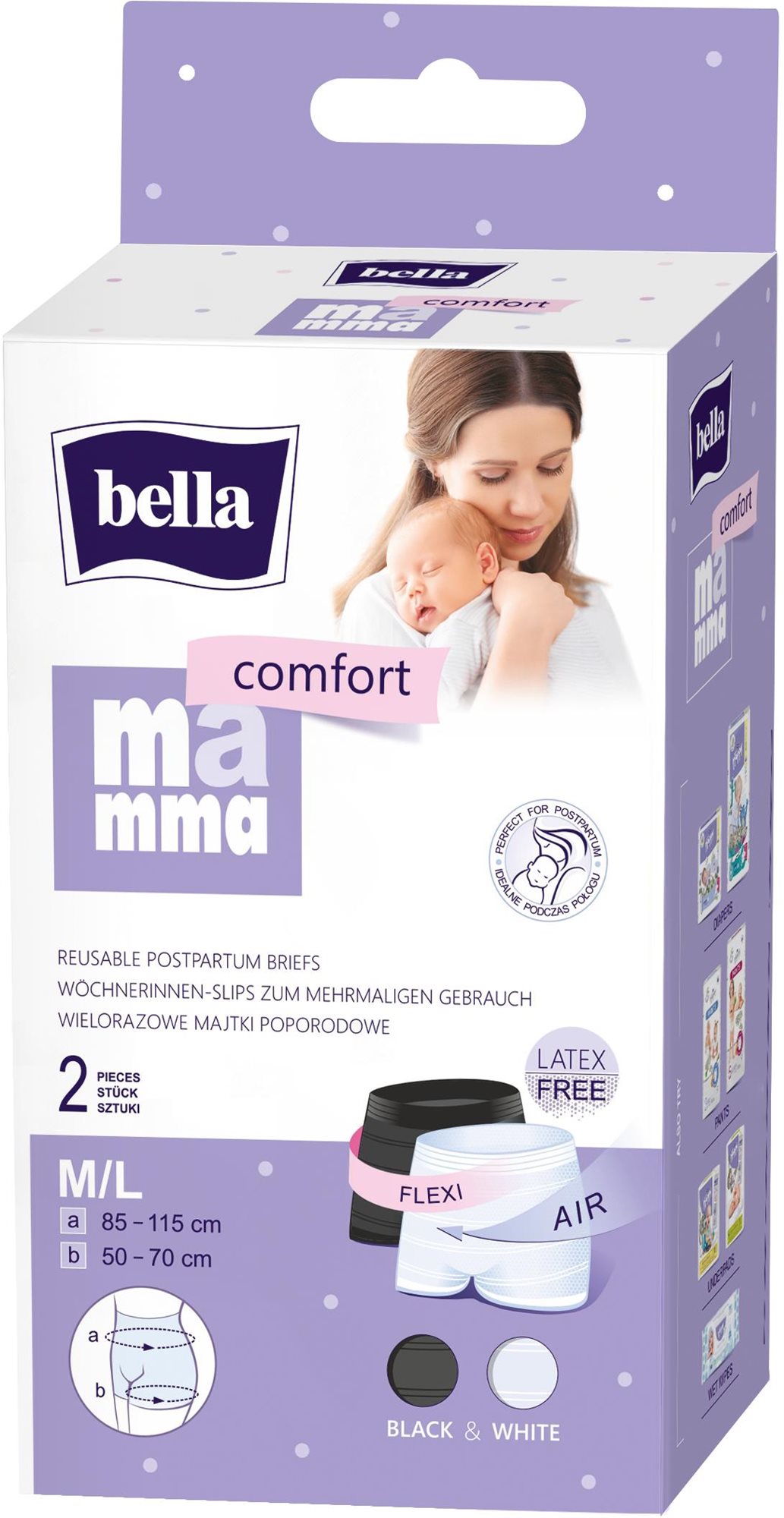 BELLA Mamma Comfort popôrodné nohavičky M/L, 2 ks Popôrodné nohavičky