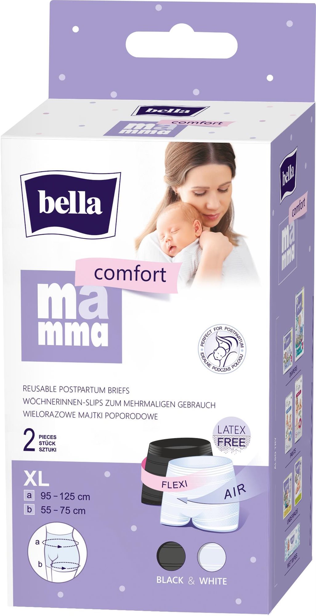 BELLA Mamma Comfort popôrodné nohavičky XL, 2 ks Popôrodné nohavičky