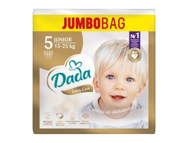 DADA Jumbo Bag Extra Care vel. 5, 68 ks Jednorázové pleny