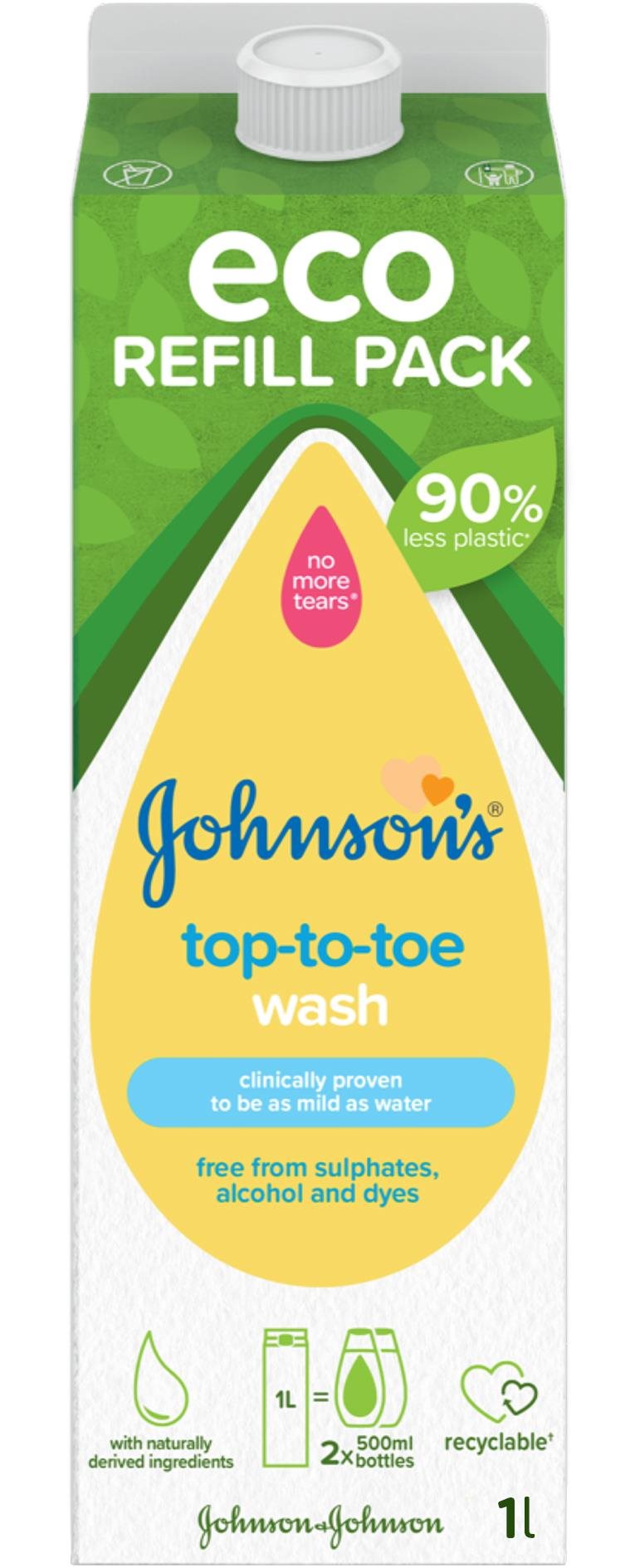 JOHNSON'S BABY umývací gél na telo a vlásky 1 l Detský sprchový gél