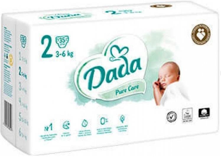 DADA Pure Care Mini vel. 2 (35 ks) Jednorázové pleny