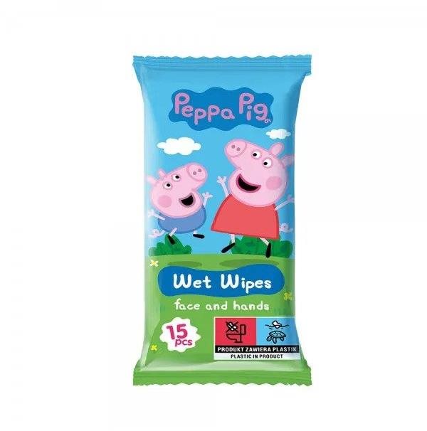 PEPPA PIG nedves törlőkendő eper 15 db Popsitörlő