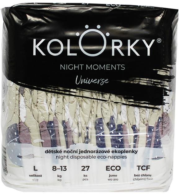 KOLORKY NIGHT MOMENTS Universe veľ. L (27 ks) Eko plienky