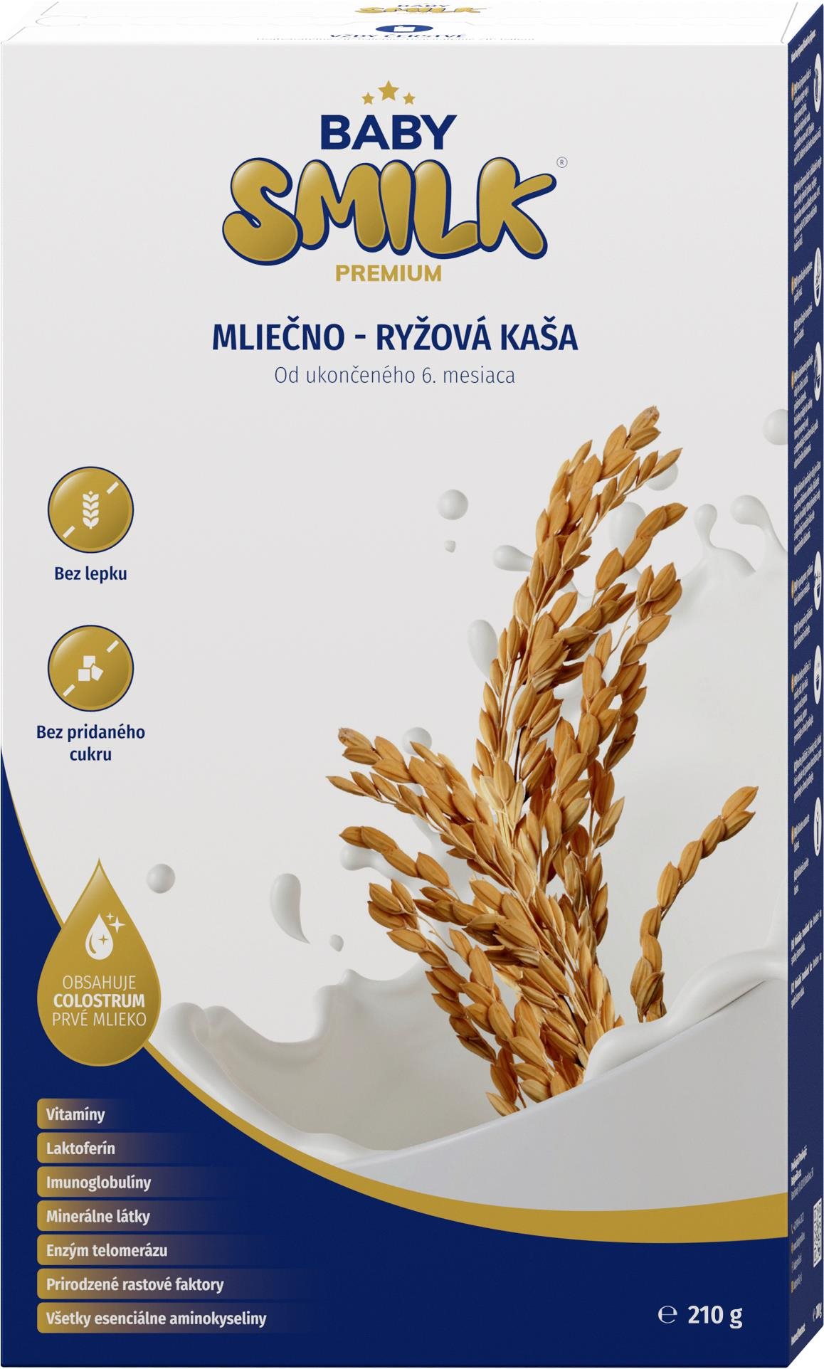 Babysmilk Premium mliečno – ryžová kaša 210 g Mliečna kaša
