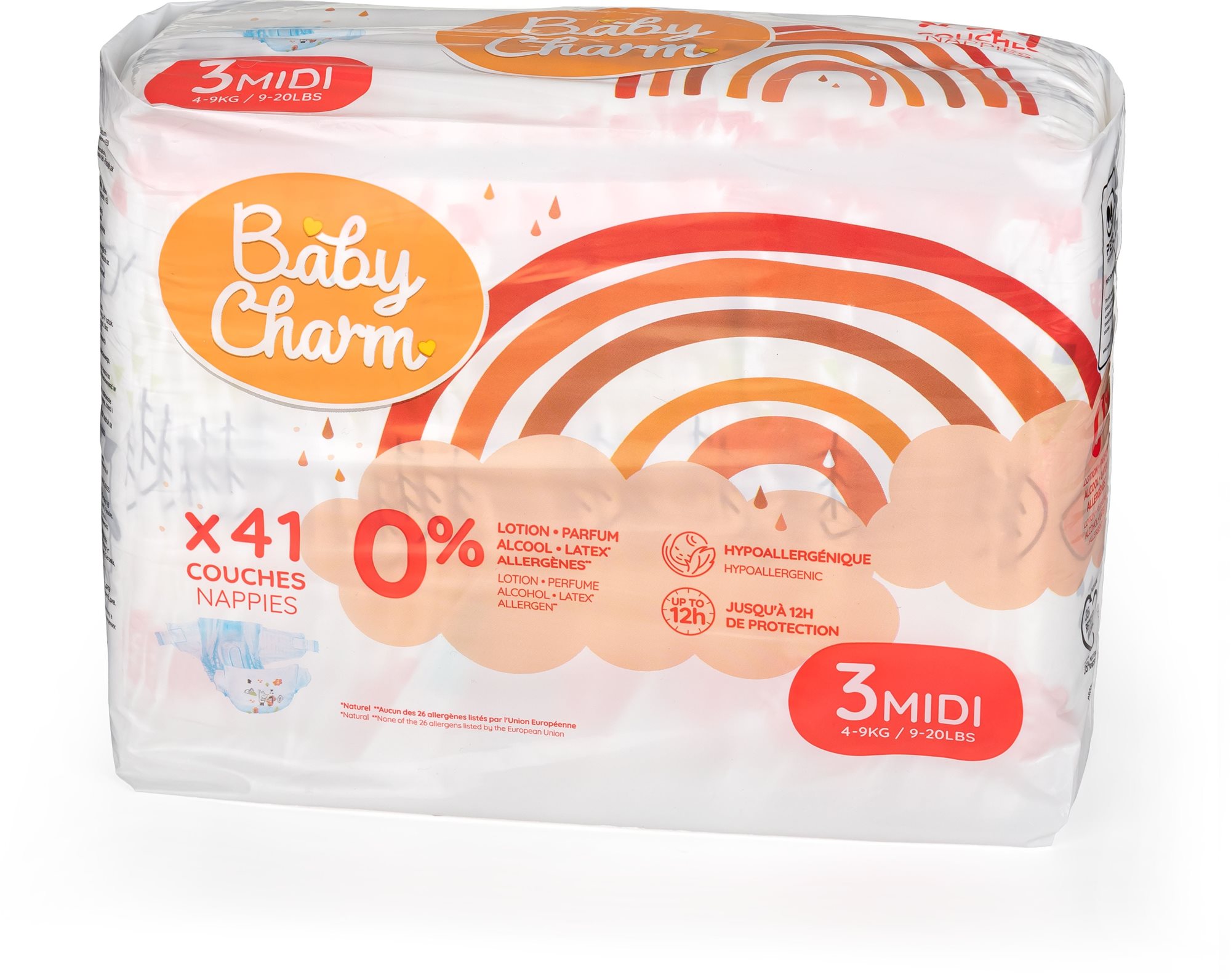 BABY CHARM Super Dry Flex veľ. 3 Midi, 6 – 10 kg (41 ks)...