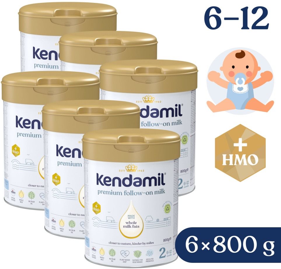 Kendamil Premium 2 HMO+ (6× 800 g) Dojčenské mlieko