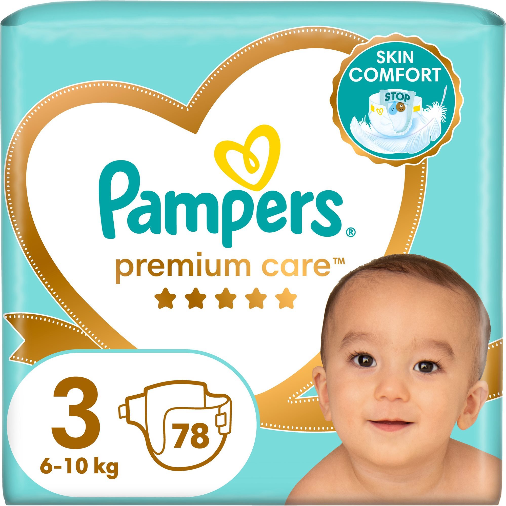 PAMPERS Premium Care vel. 3 (78 ks) Jednorázové pleny