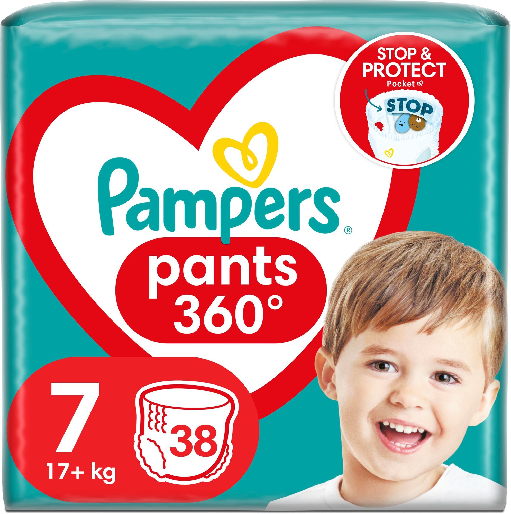PAMPERS Active Baby Pants, 7 (38 db) Bugyipelenka