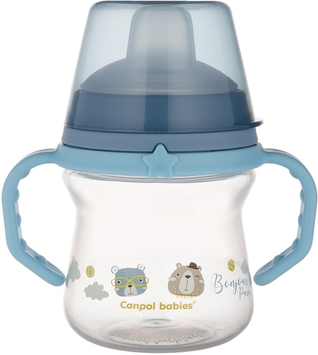 Canpol babies hrnček so silikónovým pítkom FirstCup Bonjour Paris...