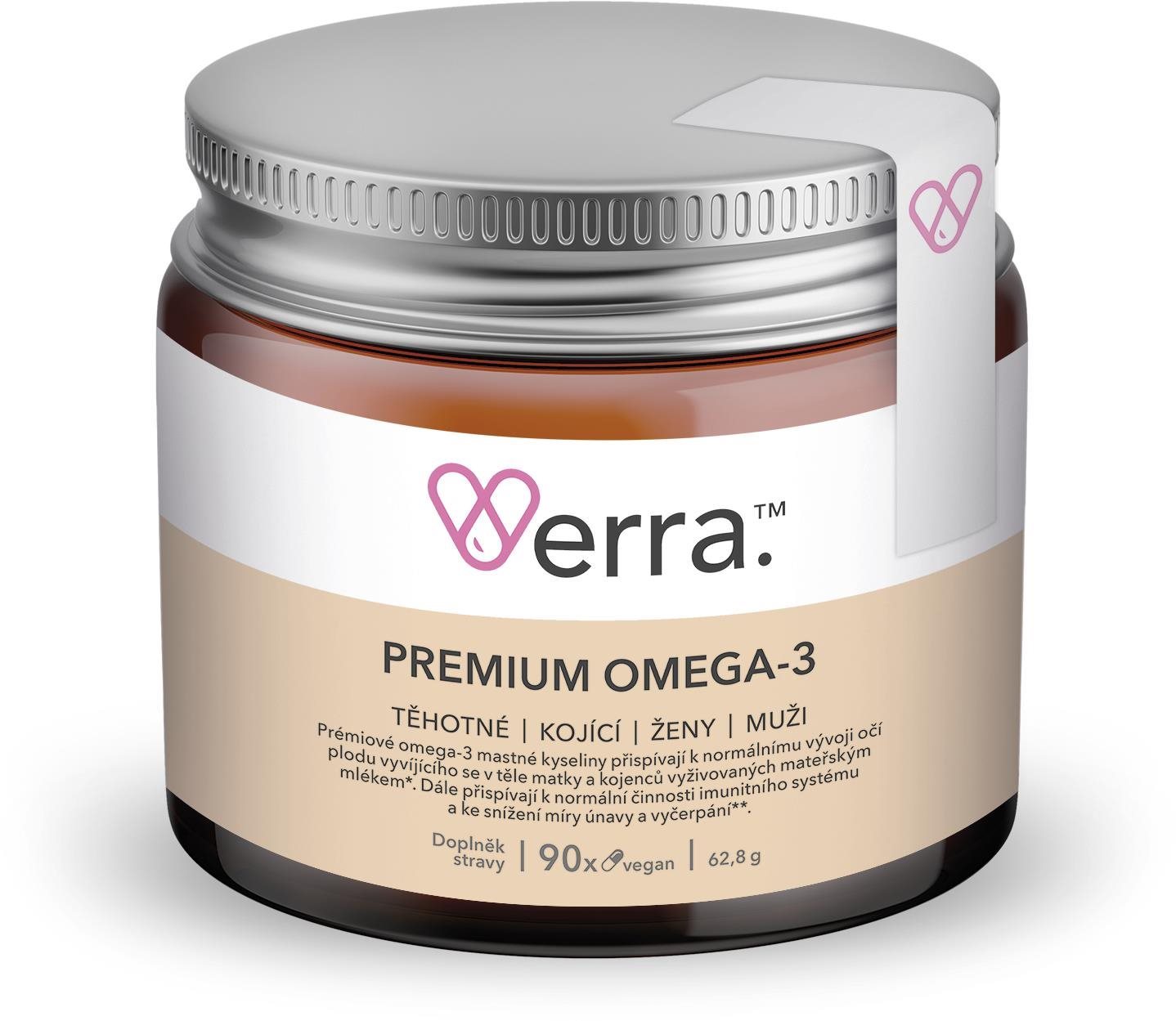 VERRA Premium Omega-3 90 kapslí Doplněk stravy