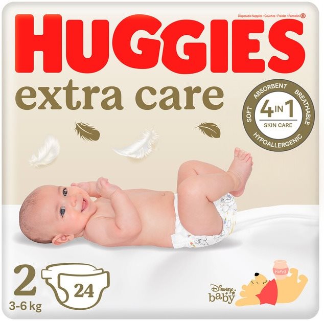 HUGGIES Extra Care 2 (24 db) Eldobható pelenka