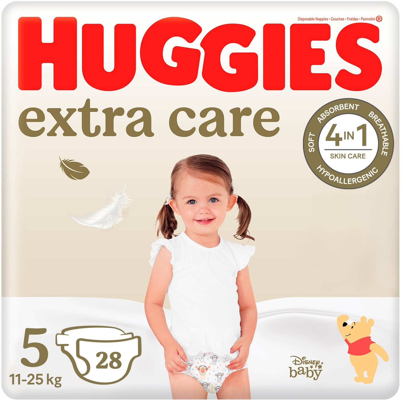 HUGGIES Extra Care 5 (28 db) Eldobható pelenka