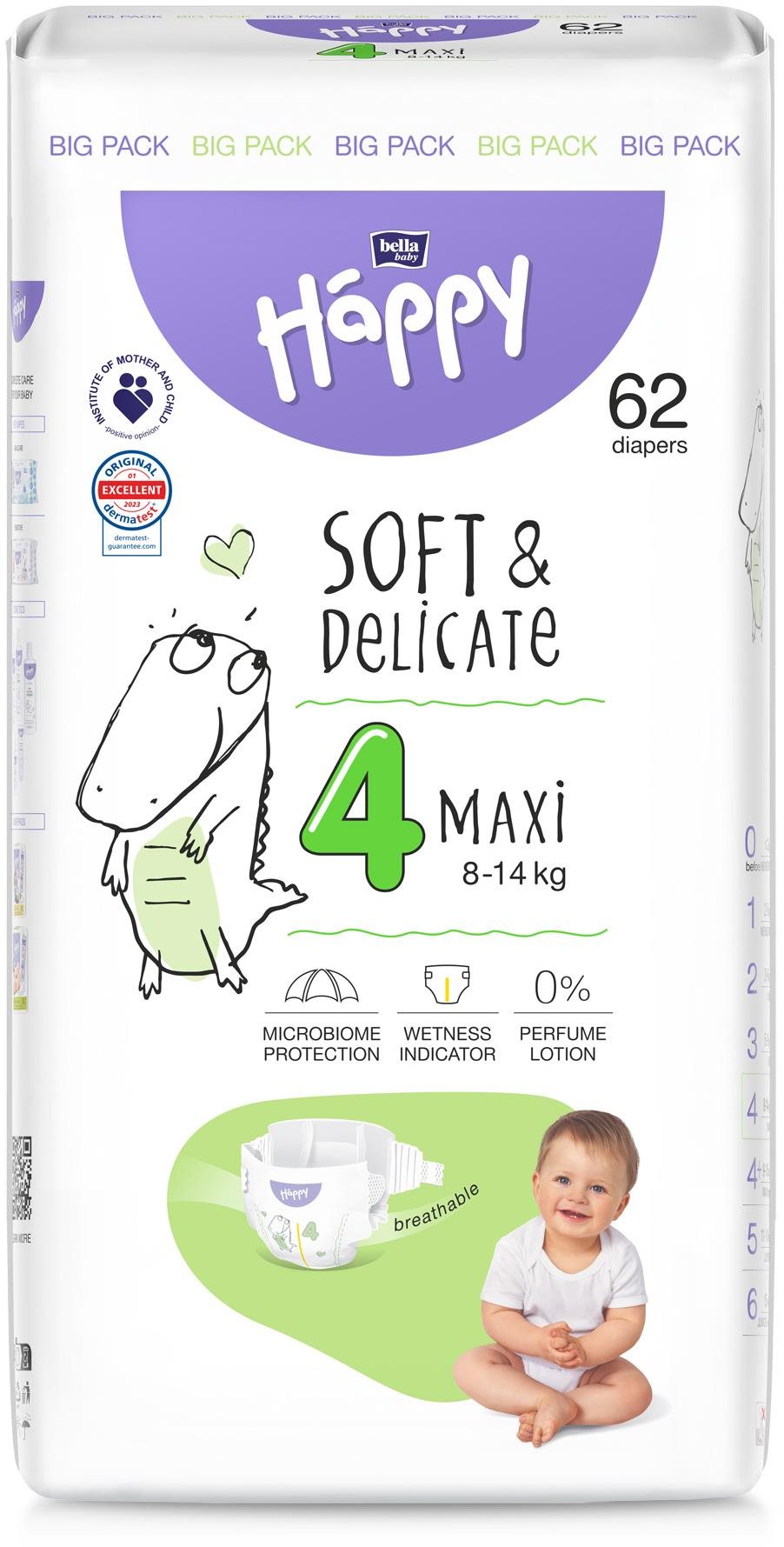 Bella Baby Happy Maxi (62 db) Eldobható pelenka