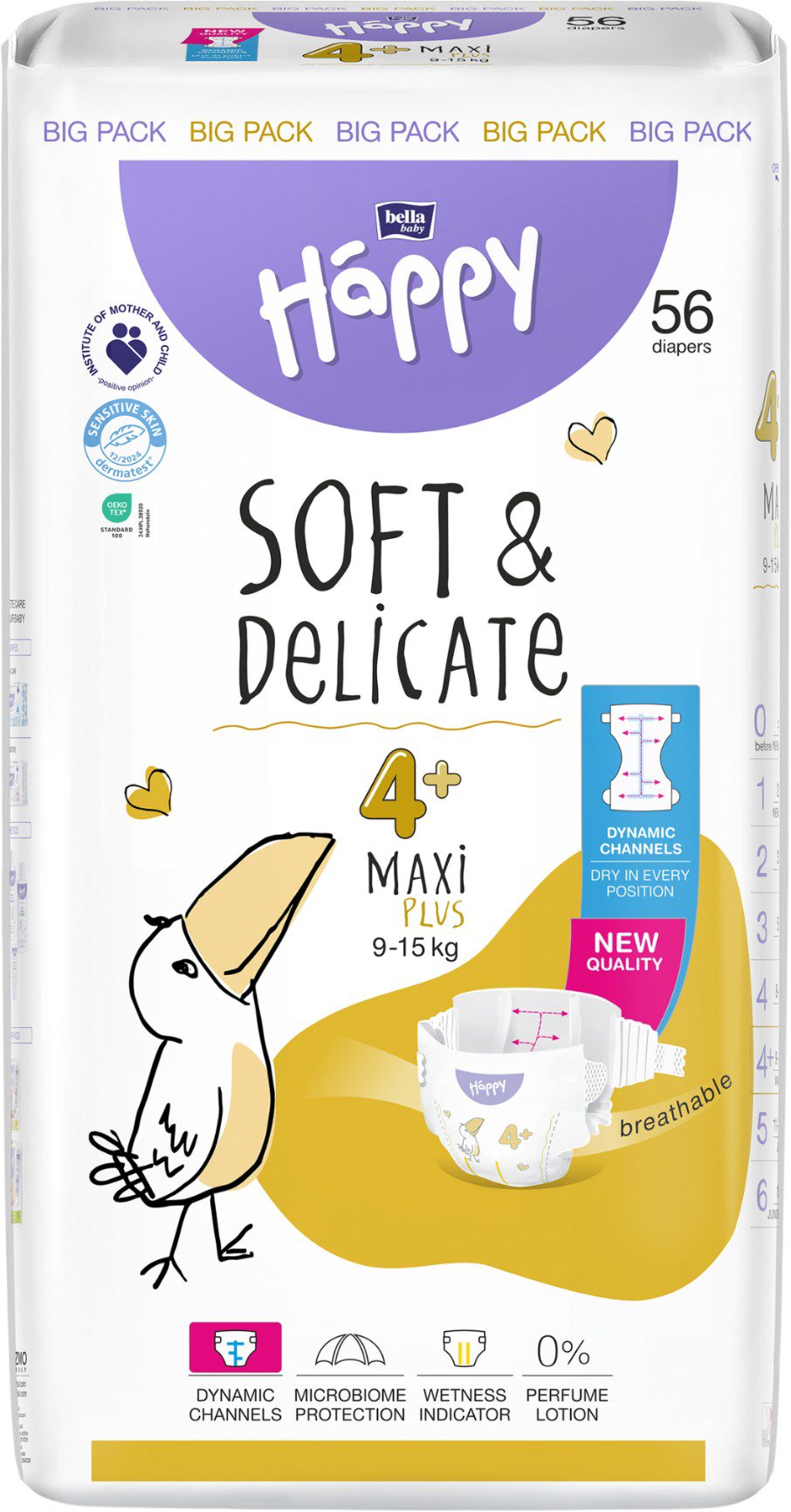 Bella Baby Happy Maxi Plus (56 db) Eldobható pelenka
