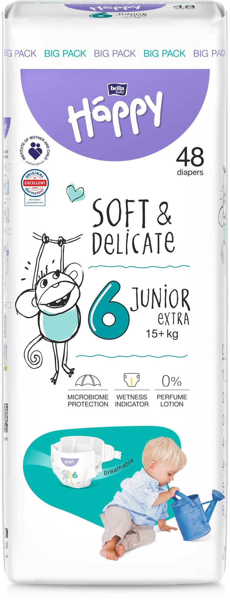 BELLA Baby Happy Junior Extra (48 ks) Jednorazové plienky