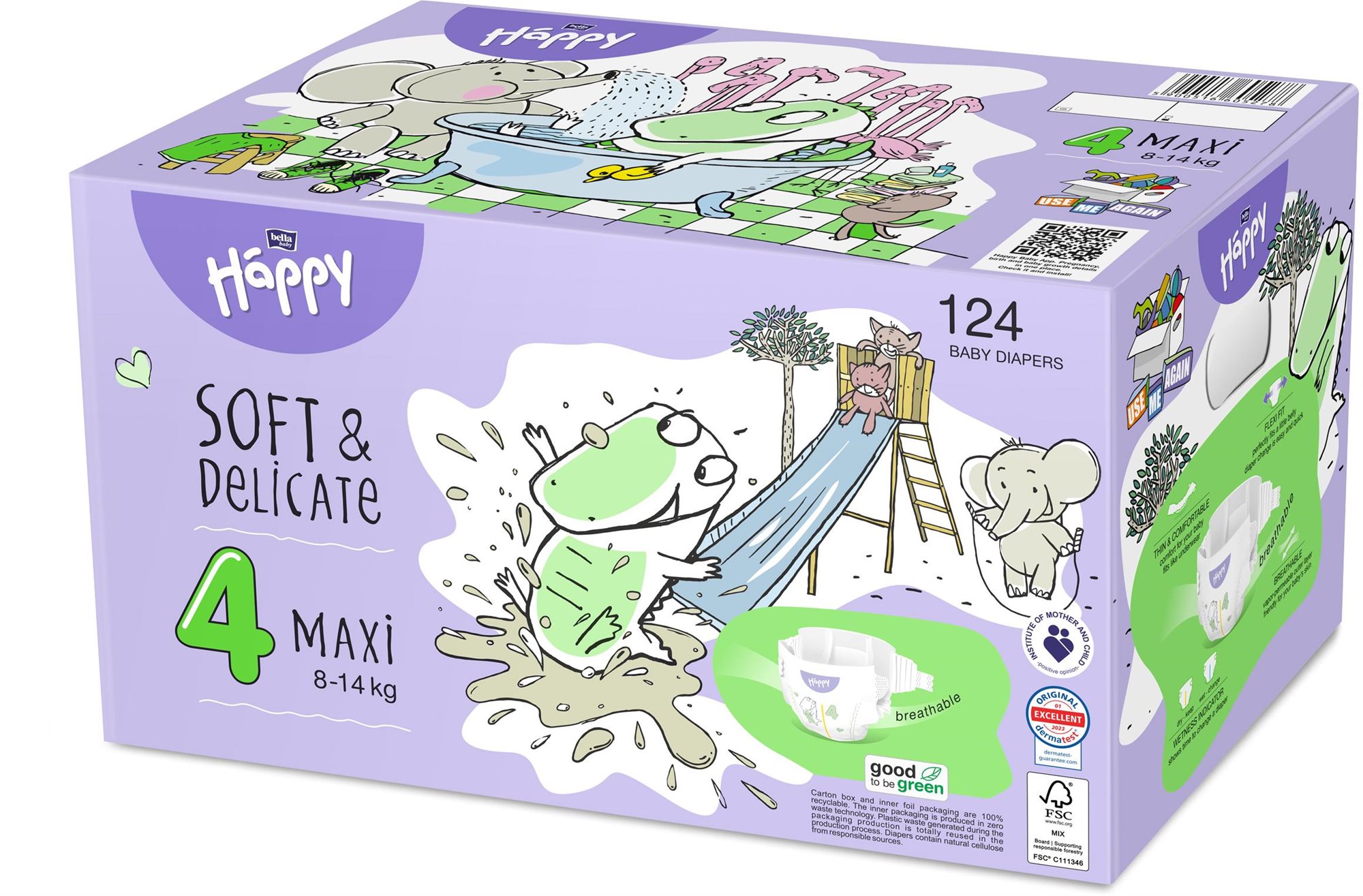 Bella Baby Happy Maxi Box (124 db) Eldobható pelenka