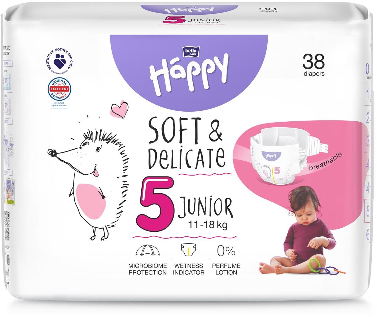 Bella Baby Happy Junior (38 db) Eldobható pelenka