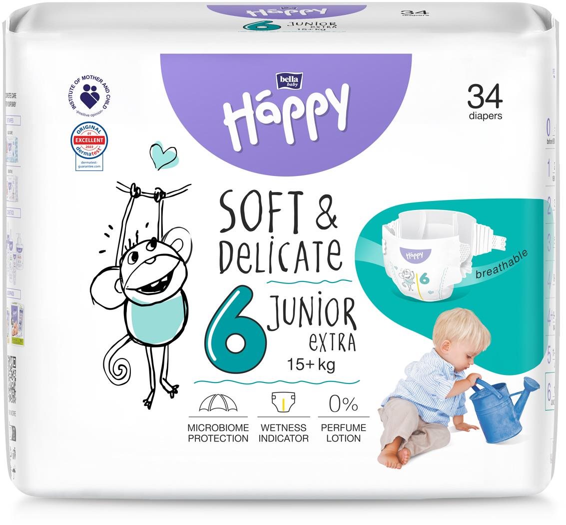 Bella Baby Happy Junior Extra (34 db) Eldobható pelenka