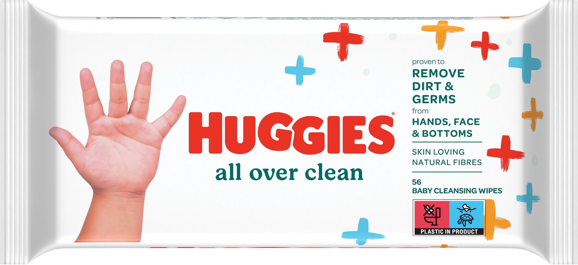 HUGGIES All Over Clean 56 ks Detské vlhčené obrúsky