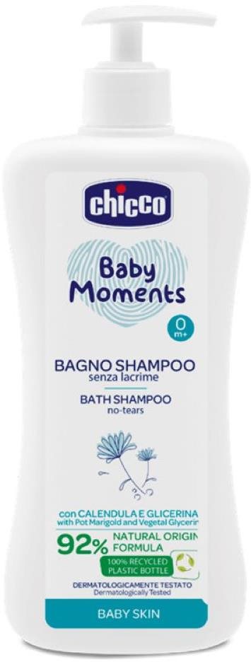 CHICCO Baby Moments 0 mes.+ Baby Skin, 500 ml Detský šampón