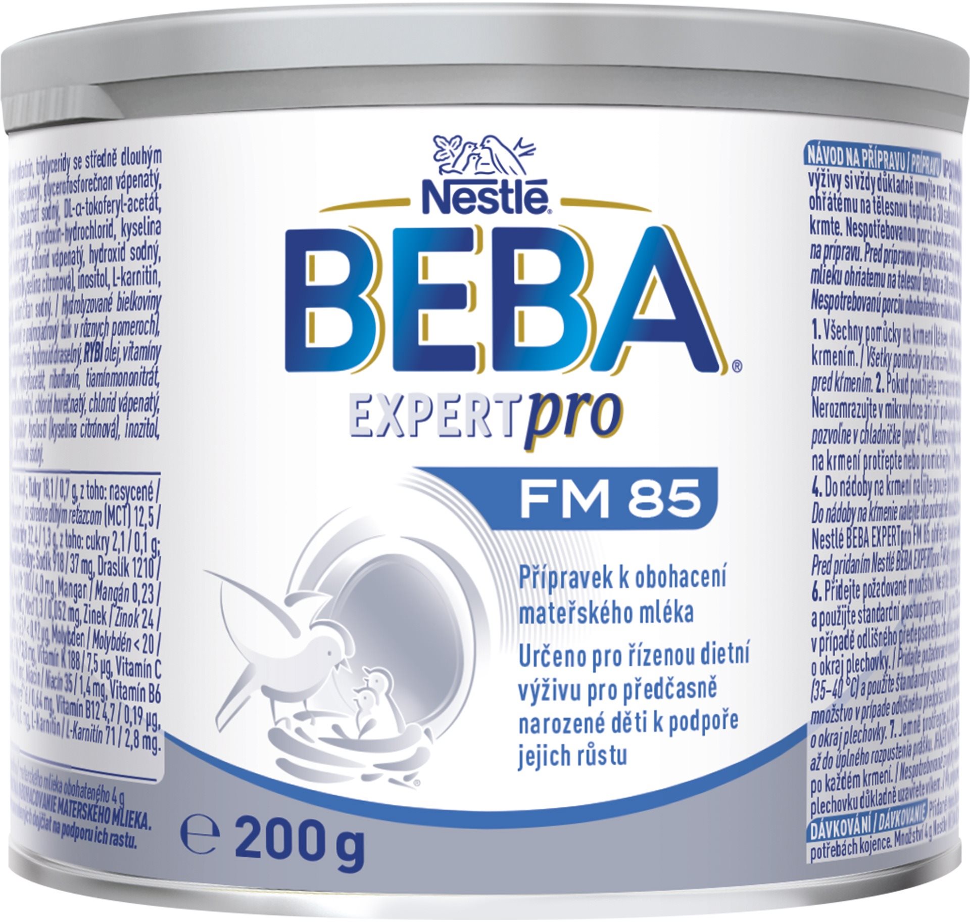 BEBA FM 85 prípravok na obohatenie materského mlieka, 200 g...
