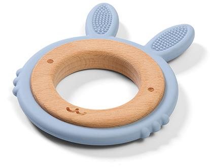 BabyOno dreveno-silikónové Bunny Hryzátko