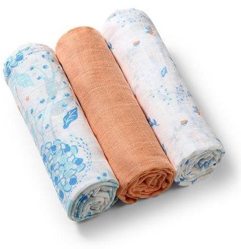 BabyOno Muszlin pelenkák - sárgabarack 3 db Mosható pelenka