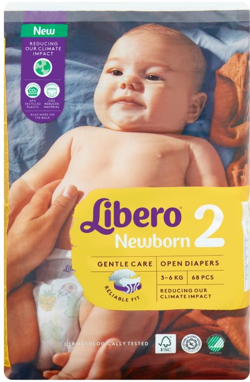 Libero Newborn 2 JUMBO (68 db) Eldobható pelenka